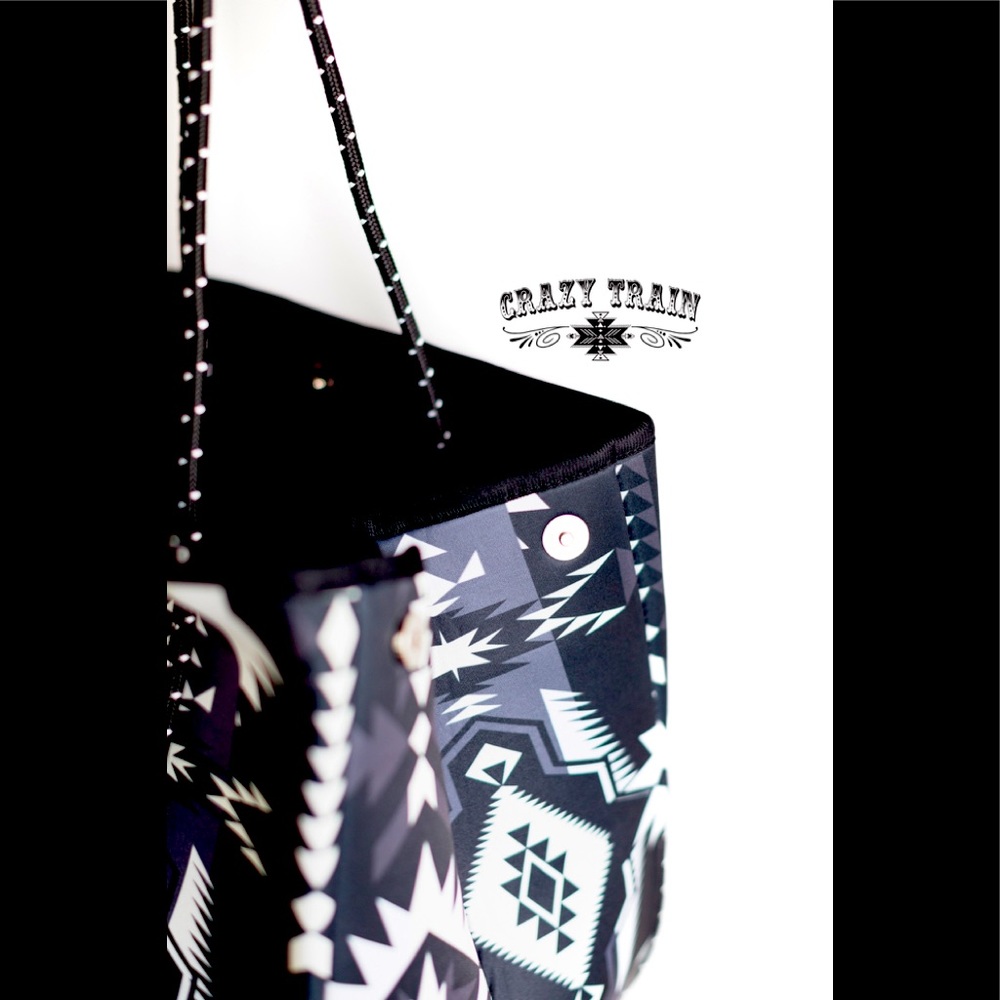Neoprene Tote with Pocket Purse
